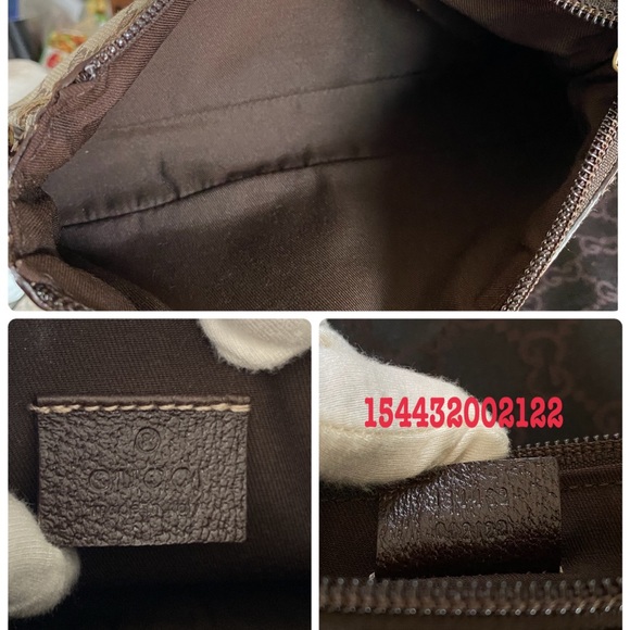 🤩Authentic GUCCI BAGUETTE Shoulder Bag Serial number:154432002122 - Picture 15 of 17